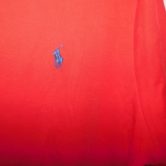 Polo Ralph Lauren Mens 2XB / XXL Red Short sleeve Blue Pony Polo Shirt - Picture 8 of 9